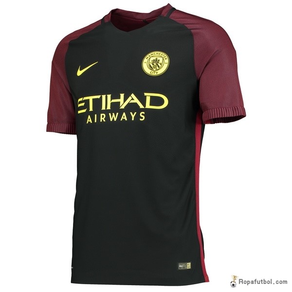 Camiseta Manchester City Replica Segunda Ropa 2016/17 Negro